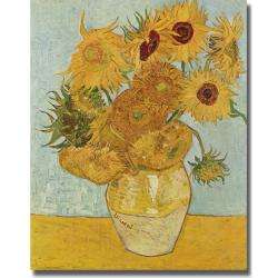 Vincent Van Gogh Vase of Sunflowers Canvas Art  
