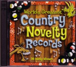 GREATEST COUNTRY NOVELTY RECORDS Oop Various 2 CD As Seen on TV  