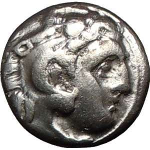 ALEXANDER III the GREAT as HERCULES 322BC Philip III Ancient Silver 