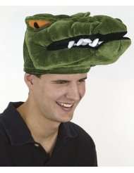 Plush Crocodile Head Costume Hat
