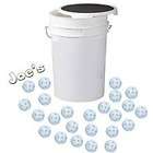   Bucket of 50 White 9 Inch Plastic Training Baseballs (Bucket of 50