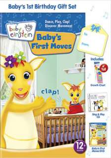 Baby Einstein   Baby`s First Moves   With Book/Growth Chart (DVD 