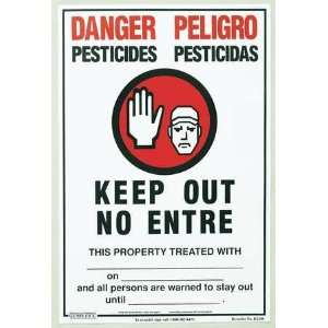  GEMPLERS D2398 Warning Sign,Bilingual,14x21 In.