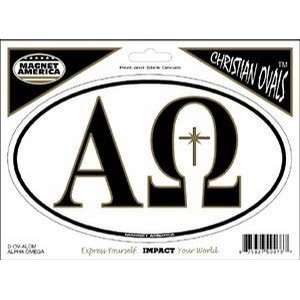  Alpha and Omega Oval Decal
