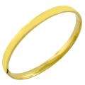 14k Yellow Gold 6 mm Polished Bangle Bracelet