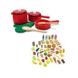   and Doug 52 piece Deluxe Wooden Kitchen Accessory Set  