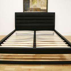 Cellini Modern Black Queen Platform Bed  