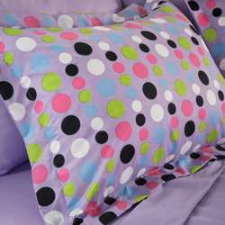 Dot 8 piece Full size Bed in a Bag with Sheet Set  