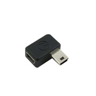 Mini USB Male to Female Adapter 90 Degree Angle Shaped  