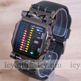 Binary Digital Watch /New Mens Fashion Casual Sport Wrist Watches 