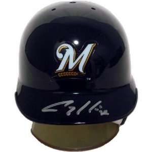 Corey Hart Autographed Milwaukee Brewers Mini Helmet 