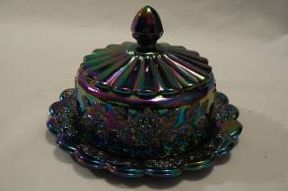 Fenton 5x 7 Amethyst Carnival Butter Dish  