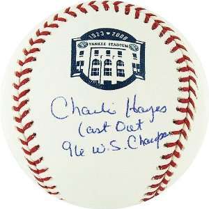 Charlie Hayes Yankees Final Season Commemorative Baseball w/ Last Out 
