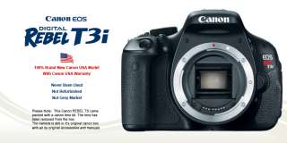 Canon EOS Rebel T3i 600D 18.0 MP CMOS APS C Sensor Digital SLR Camera 