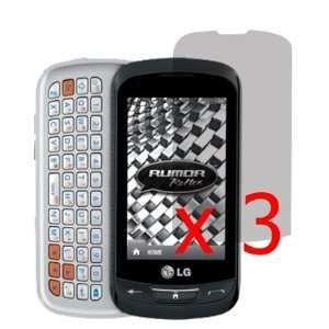   Mobile LG Rumor Reflex LN272 x3  Clear Cell Phones & Accessories