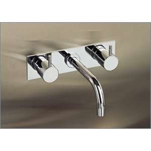  Vola 1513K Wall Mount Basin Set 6in Spout and Three Hole 