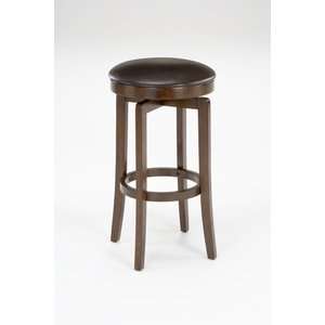   shea Swivel Backless Counter Stool in Brown