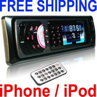 Car in dash USB SD  Stereo Radio Audio iPhone Aux Player Detachable 