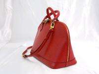 Louis Vuitton Epi Red Alma Handbag w/ Shoulder strap 100% Authentic 