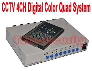 CCTV Color Quad Video Splitter For 4CH DVR Camera  