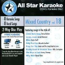 Karaoke   All Star Karaoke Mixed Country, Vol. 18  