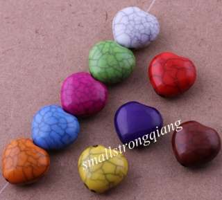   Heart Spacer findings Loose Beads Charms 12mm   