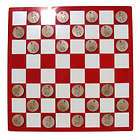 maple wood etched llama checkers set wooden game board w
