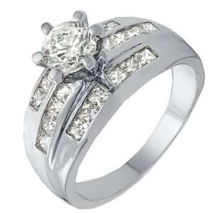    TQW61213ZCH T15 CZ Diamond Wedding Band Set Ring (6) Jewelry