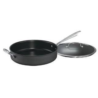   Safe Hard Anodized 5 Quart Saute Pan with Helper Handle and Cover