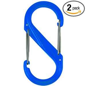   2PK 03 S Biner Double Gated Plastic Carabiner, 2 Pack, Size #0, Blue