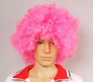   Europ Cup Football Fans Supporter Afro Wig Fancy Dress Costume Cosplay