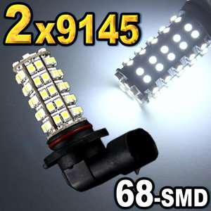   White 9145 9140 H10 68 SMD LED Bulbs For Driving Fog Light #A68  