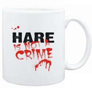 Mug White  Being a  Hare is not a crime  Animals  