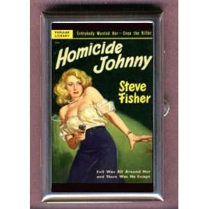 HOMICIDE JOHNNY BLONDE FILM NOIR PULP Coin, Mint or Pill Box Made in 
