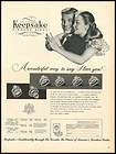 1953 AD KEEPSAKE DIAMONDS WEDDING RINGS FROM THIS DAY VINTAGE FASHION 