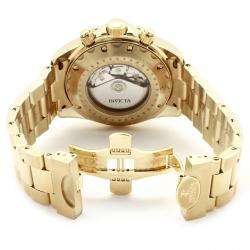 Invicta Mens 6894 Reserve Collection Automatic Chrono 18k Gold Plated 