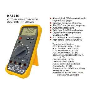   Multimeter Sinometer MAS345 with temperature , capacitance measurement