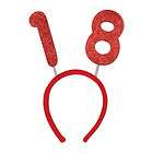 18th Birthday Party (Age 18) WEARABLE GLITTERED HEAD BOPPERS   NEW
