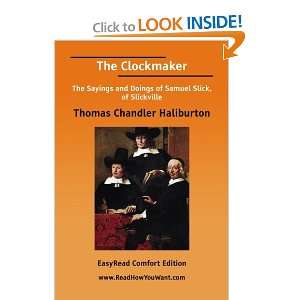  The Clockmaker (9781425067311) Thomas Chandler Haliburton Books