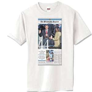   Inquirer Barack Obama Sworn in White T shirt 1