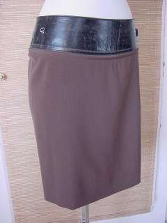 JEAN PAUL GAULTIER Skirt detachable lthr belt 6/8 wOw  