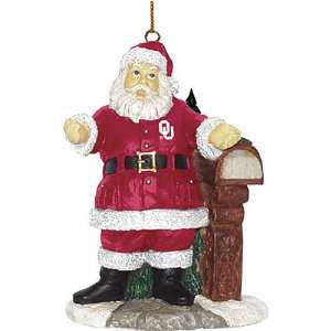  Oklahoma Sooners Welcome Home Santa Ornament Office 