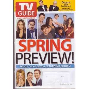  TV GUIDE Magazine (3 1 10) Featuring SPRING PREVIEW 