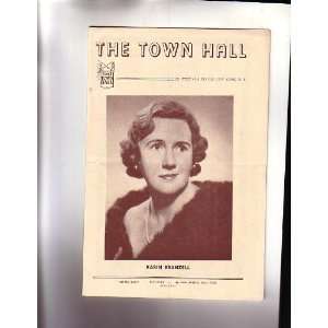  Karin Branzell NYC Town Hall Recital Program 1945 Karin 