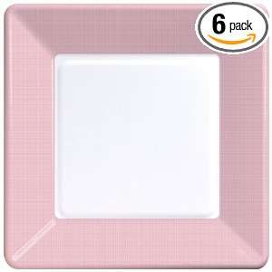 Creative Converting 7 1/8 Square Paper Luncheon Plates, Classic Pink 