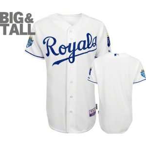 Kansas City Royals Majestic Big & Tall Home White Authentic Cool 