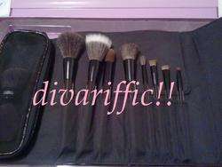   10 Piece Deluxe Prof Make Up Brush Collection w/ Designer Bag  