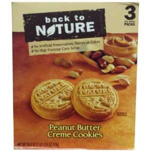Back to Nature Peanut Butter Creme Cookies, 28.8oz  
