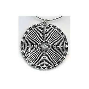  Pewter Labyrinth at Chartres Pendant 