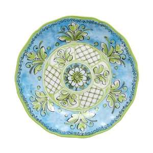  Le Cadeaux Benidorm Blue Melamine Dinnerware, Salad Plate 